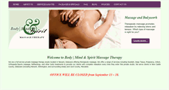 Desktop Screenshot of bmsmassage.com